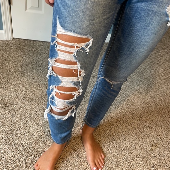 American Eagle distressed button up 00 short - Picture 2 of 11